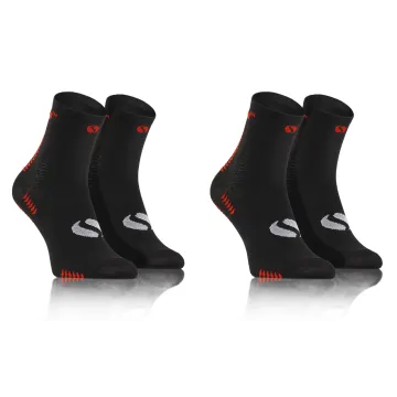 Sesto Senso 2-PAK Skarpety Sportowe Uniwersalne SPORT SOCKS SKB01 Czarne