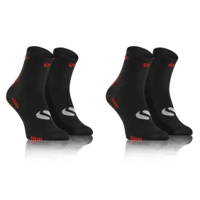 Sesto Senso 2-PAK Skarpety Sportowe Uniwersalne SPORT SOCKS SKB01 Czarne