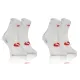 Sesto Senso 2-PAK Skarpety Sportowe Uniwersalne SPORT SOCKS SKB01 Białe