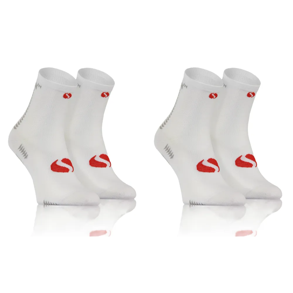 Sesto Senso 2-PAK Skarpety Sportowe Uniwersalne SPORT SOCKS SKB01 Białe