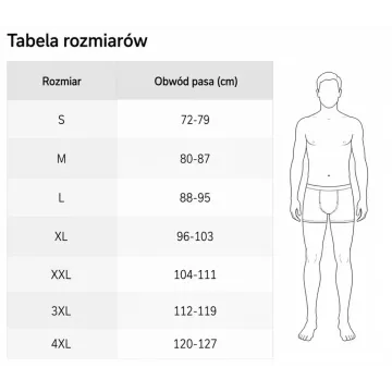 Klasyczne, luźne bokserki męskie PANTHER z rozporkiem na guziczek.